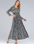 Modest Dress with Round Neck and Long Sleeves for Muslim Women